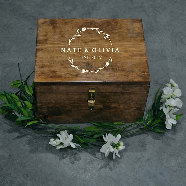Personalized Wine Box, Wedding Ceremony Box, Time Capsule, Custom Wine Box, Wine Ceremony, Anniversary Gifts, Christmas Gift For Friends
