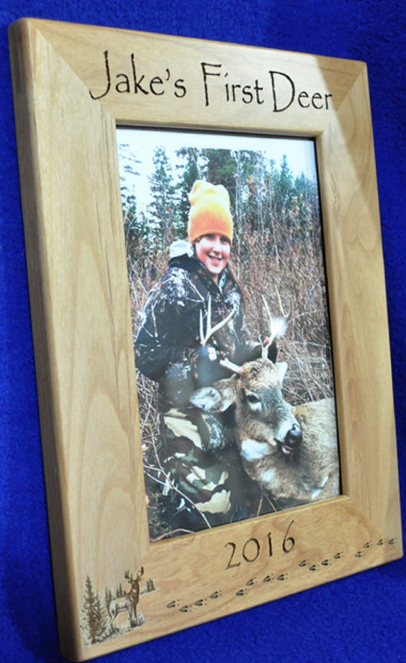 First Deer Frame First Deer Deer Hunting Frame Custom Frames 1st Deer Child's First Deer Frame Deer Hunting Frames Hunting image 2