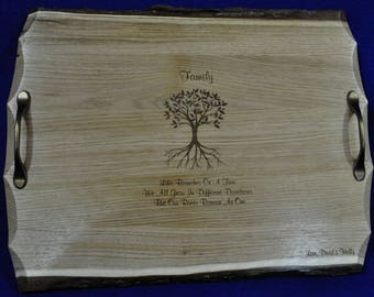 Wedding Gift ~ Engraved Gift For Couple ~ Serving Tray ~ Wedding Gift For Parents ~ Custom Wedding Gift ~ Personalized Gift ~ Free Engraving