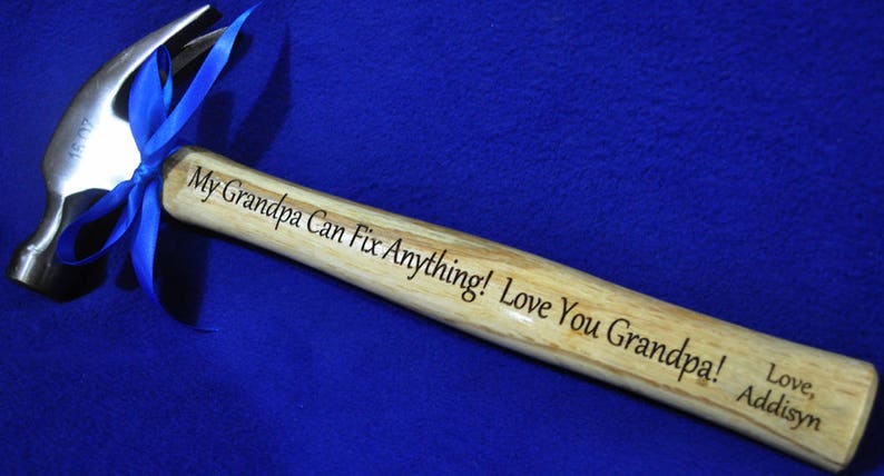 Engraved Hammer Grandfather Gift Personalized Hammer Grandpa Birthday Gift For Grandpa Grandpa Gift Great Gift for Grandpa image 1