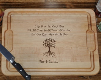 Personalized Cutting Board | Bridal Shower Ideas | Personalized Wedding Gift | Christmas Gift For Family | Anniversary Gifts | Fast Shipping