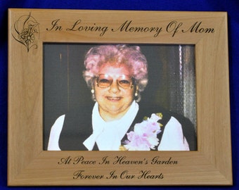 Loss Of Mom Gift ~ Mom Memorial ~ Memorial Gift ~ Funeral Gift ~ Sympathy Gift ~ In Loving Memory Frame ~ Sympathy Frames ~ Gift For Loss ~