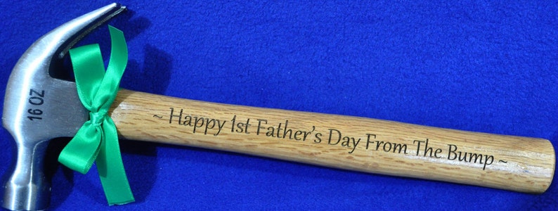 New Dad Gift First Fathers Day Gift For Dad Husband Gift 1st Father's Day Dad Gifts Engraved Hammer Personalized Gift For Dad image 2