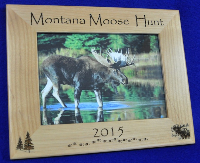 Hunting ~ Moose Hunting ~ Hunting Frame ~ Hunting Gift ~ Gift for ...