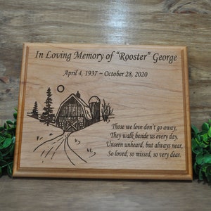 Sympathy Gifts, Memorial Gift, Farmer Memorial, In Loving Memory Of, Funeral Gift, Loss Of Family, Memorial, Grief Gift, Friend Loss, Farm