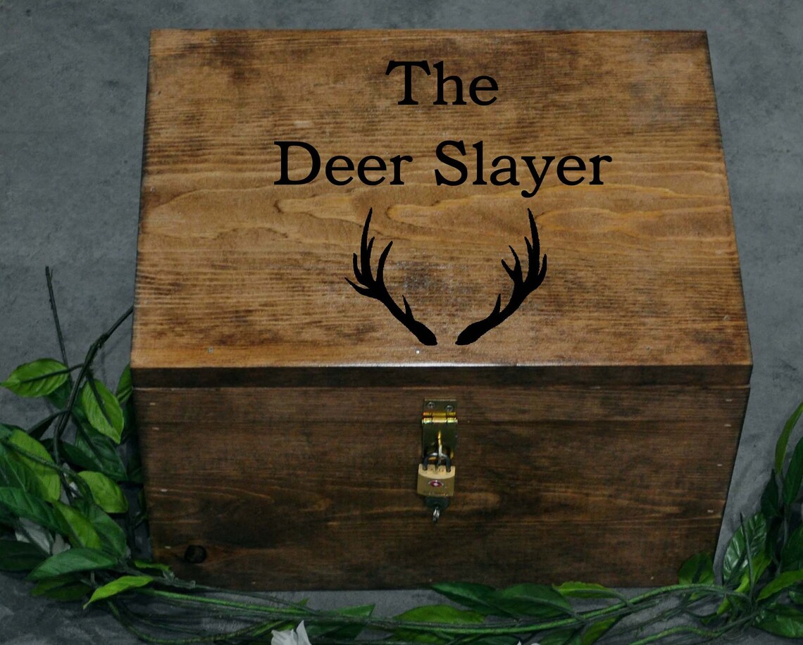 Deer Hunting Gift for Deer Hunter Box With Lock Lock Box Etsy