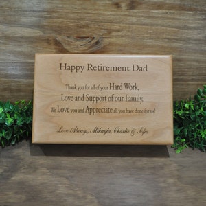 Retirement Gift, Retirement Gift For Dad, Custom Wood Box, Retirement, Engraved Wood Box, Gift For Retirement, Recognition Gifts, Dad Gifts image 2