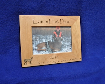 Doe Frame, Hunting Gift, Engraved Hunting Frame, Antlerless Deer Hunting Frame, First Deer, First Hunt, Hunting With Kids, Doe, Deer Hunting