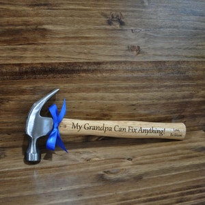 Christmas Gifts For Grandpa, Birthday For Dad, Grandpa Birthday, Engraved Hammer, Grandfather Gift, Great Dad Gifts, Custom Gifts, Dad, Pops image 2