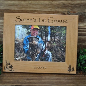 Grouse Hunt Hunting Frames Grouse Hunting Frame Gift For Hunter Hunting Picture Frame Grouse Hunter Gift Grouse Hunting Grouse image 5