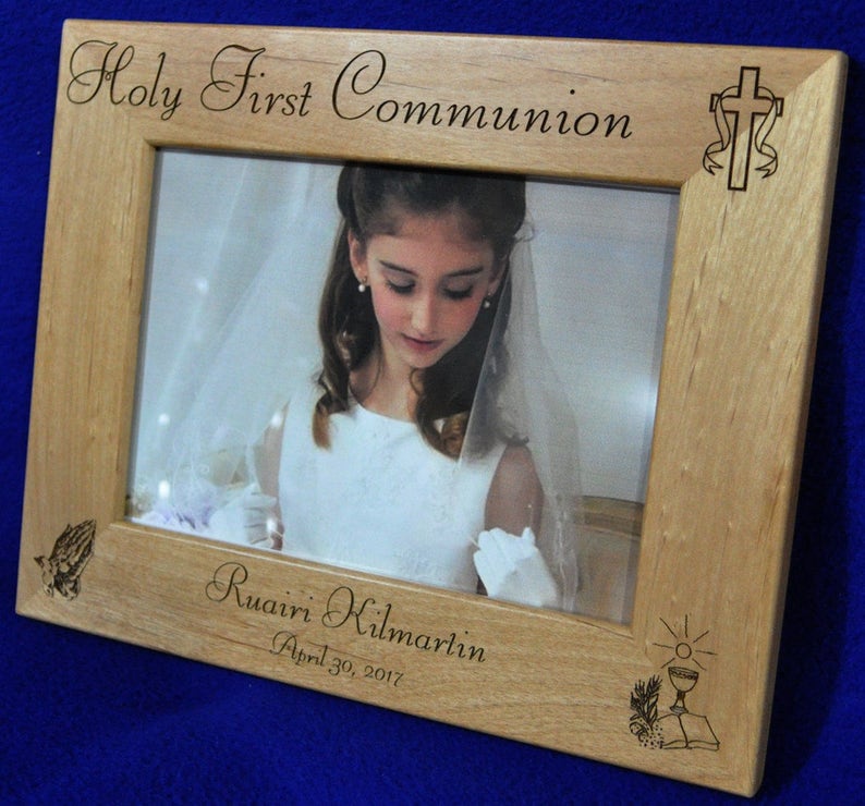 First Communion, Gift For First Communion, 1st Communion, Christian Gifts, Gift For Communion, Religious Gifts, Custom Picture Frames, Frame image 3