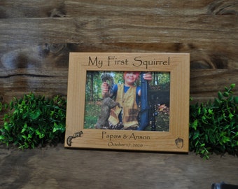 First Squirrel Frame, First Squirrel, Squirrel Hunting, Hunting Frames, Squirrels, Gift For Hunters, Hunting, Gift For Child, Frames, Hunt