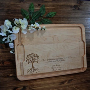 Wedding Gift For Parents Parents Of The Groom Gift Custom Cutting Board Parents Of The Bride Gift Gifts For Parents Wedding Gifts image 2