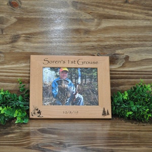 Grouse Hunt Hunting Frames Grouse Hunting Frame Gift For Hunter Hunting Picture Frame Grouse Hunter Gift Grouse Hunting Grouse image 2