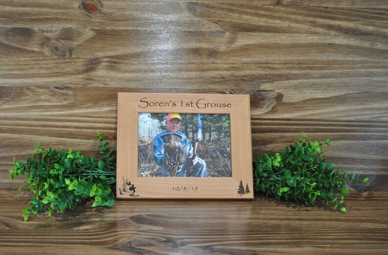 Grouse Hunt Hunting Frames Grouse Hunting Frame Gift For Hunter Hunting Picture Frame Grouse Hunter Gift Grouse Hunting Grouse image 2