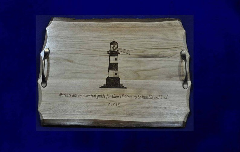 Wedding Gift To Parents Lighthouse Gift Serving Tray Parents Of The Bride Gift Parents Of The Groom Gift Gifts For Parents Gifts image 1