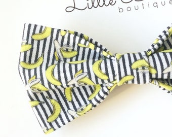 Banana Bow Tie | Banana Themed Bow Tie | Kids Bow Tie | Bow Tie | Holiday Bow Tie | Cute Bow Tie, Baby Bow Tie