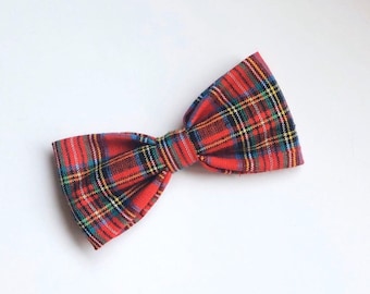 Plaid Bow Tie, Christams Bow Tie, Holiday Bow Tie, Clip- on Bow Tie, Boys Bow Tie, Toddler Bow Tie, Baby Bow Tie, Kids Bow Tie