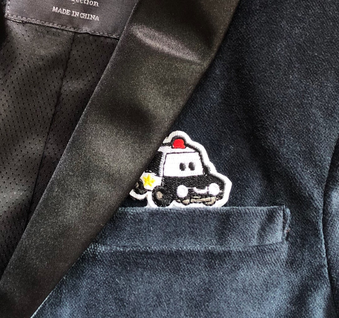 Police Car Pocket Squares, Police Themes, Novelty Pocket Squares, Kids ...