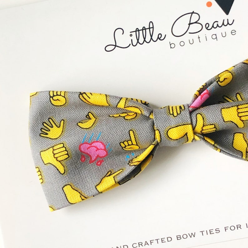 Emoji Bow Tie Emoji Theme Boys Bow Ties Toddler Bow Ties Etsy