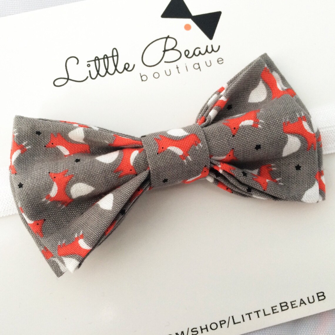 Woodland Theme Bow Tie. Fox Bow Tie Adjustable Bow Tie Boys Etsy