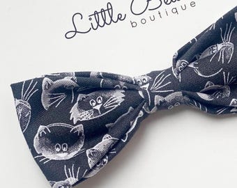 Cat Bow Tie, Cat Theme, Cat Obsessed, Boys Bow Ties, Toddler Bow Ties, Baby Bow Tie, Christmas Gifts for Boys, Ring Bearer Gifts