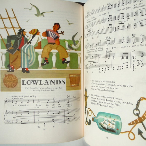 Fireside Book of Folk Songs illustrated by Alice and Martin Provensen