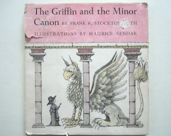 Maurice Sendak The Griffin and the Minor Canon by Frank Stockton Fun Illustrated Mythical Beasts First Edition Hardcover Dust Jacket