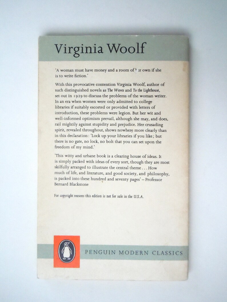 Virginia Woolf A Room Of One S Own Paperback Penguin Modern Classics Cover Art By Paul Hogarth