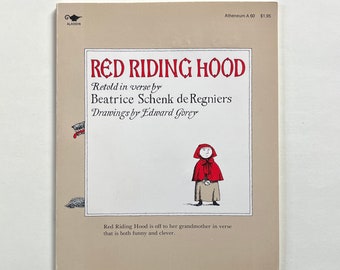 Edward Gorey Red Riding Hood Retold by Beatrice Schenk de Regniers Vintage Aladdin Paperback Book