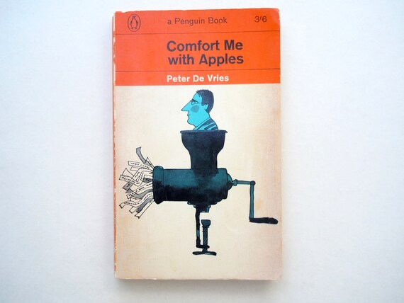 Milton Glaser Cover Art Comfort Me With Apples By Peter De Vries Vintage Penguin Paperback Edition - 