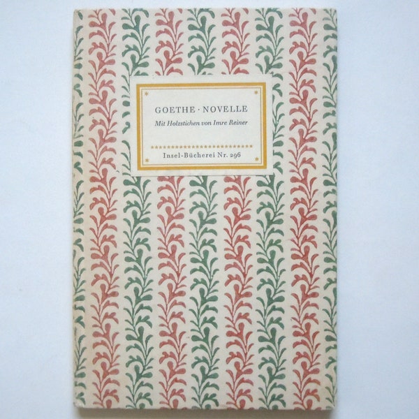 Insel Bücherei Goethe Novelle Wood Engravings by Imre Reiner German Language Hardcover Book for Collectors