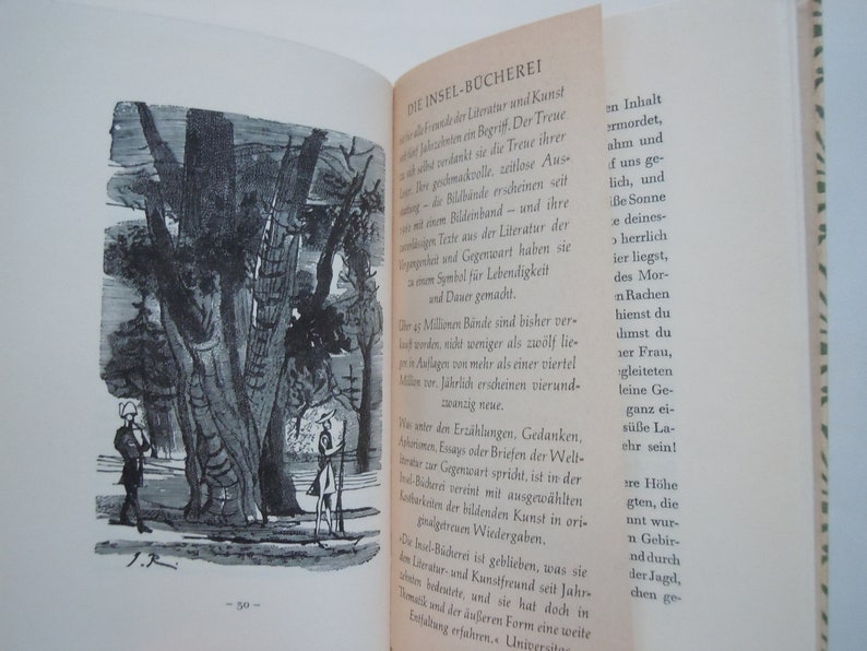 Insel Bücherei Goethe Novelle Wood Engravings by Imre Reiner German Language Hardcover Book for Collectors image 4