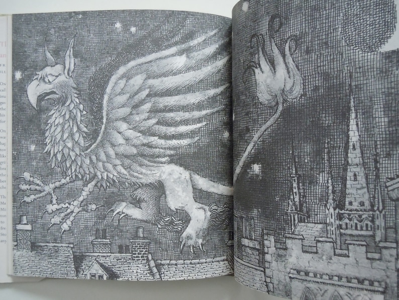 Maurice Sendak The Griffin and the Minor Canon by Frank Stockton Fun Illustrated Mythical Beasts First Edition Hardcover Dust Jacket image 3