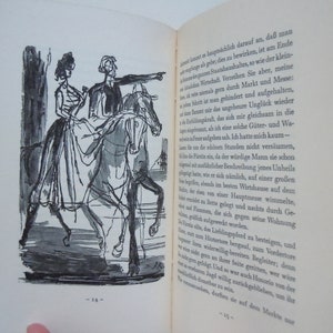 Insel Bücherei Goethe Novelle Wood Engravings by Imre Reiner German Language Hardcover Book for Collectors image 2