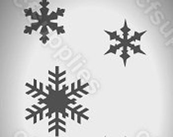 Schnee Spray Schablone Etsy