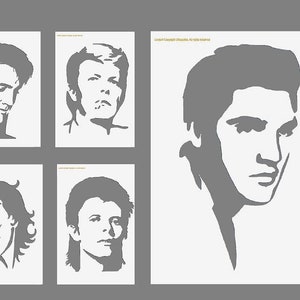 Pop Icon Music Icon Stencils Craft Art DIY Templates Painting  Decor