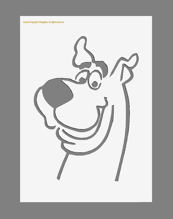 Scoobydoo Theme Polyester Stencils in A3/A4/A5 Sheet Sizes 190 - Etsy