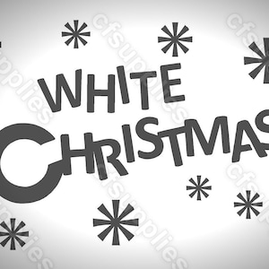 Mylar Stencils | White Christmas |  A3/A4/A5 sheet sizes | Thick 190 micron | reuse Painting Airbrush Decor