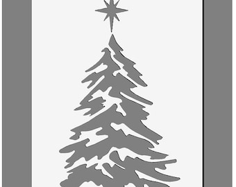 21 Pz Stencil Natalizi, Stencil di Buon Natale in Plastica Stencil