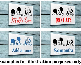 Cartoon characters Mylar painting Stencils | Add your name | A3/A4/A5 sheet sizes |  190 micron Personalised Custom text