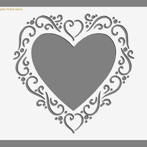 Shabby Chic, LOVEHEART (31) Mylar Stencils Re-Useable A3 & A4Painting Airbrush Decor