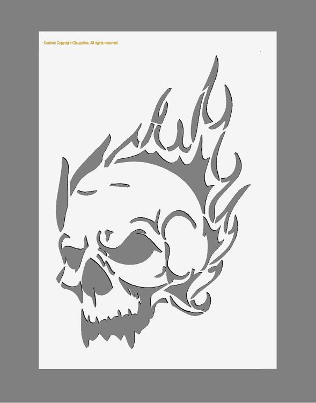Skull of Flames Stencil in A3/A4/A5 Sheet Sizes Thicker 190 Micron Reusable Painting Airbrush Decorcraft Art Painting Airbrush Decor - Etsy skull-of-flames-stencil-in-a3-a4-a5-sheet-sizes-thicker-190-micron-reusable-painting-airbrush-decorcraft-art-painting-airbrush-decor-etsy