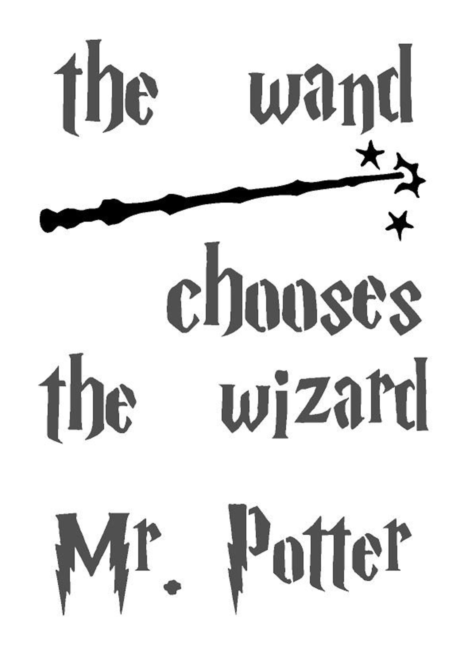 The Wand Chooses the Wizard Harry Potter Theme Polyester | Etsy