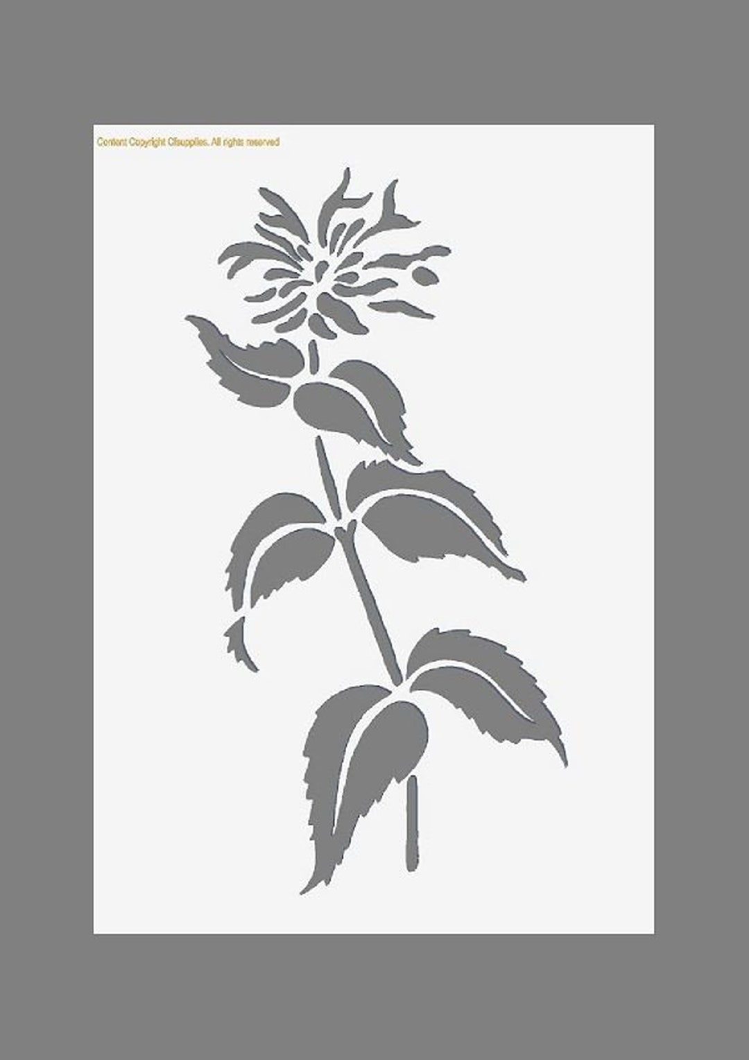 Vintage French Stencil Shabby Chic Paint Stencil for Walls, Fabrics