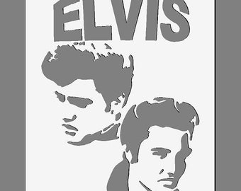 Plantilla de Elvis Presley: reutilizable, de 190 micras (A3/A4)