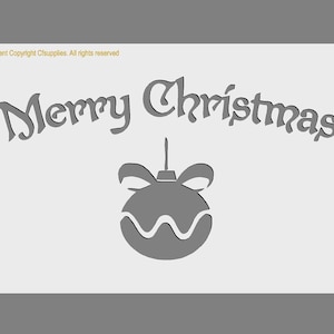 Mylar Stencils | Merry Christmas |  A3/A4/A5 sheet sizes | Thick 190 micron | reuse (#2) Painting Airbrush Decor