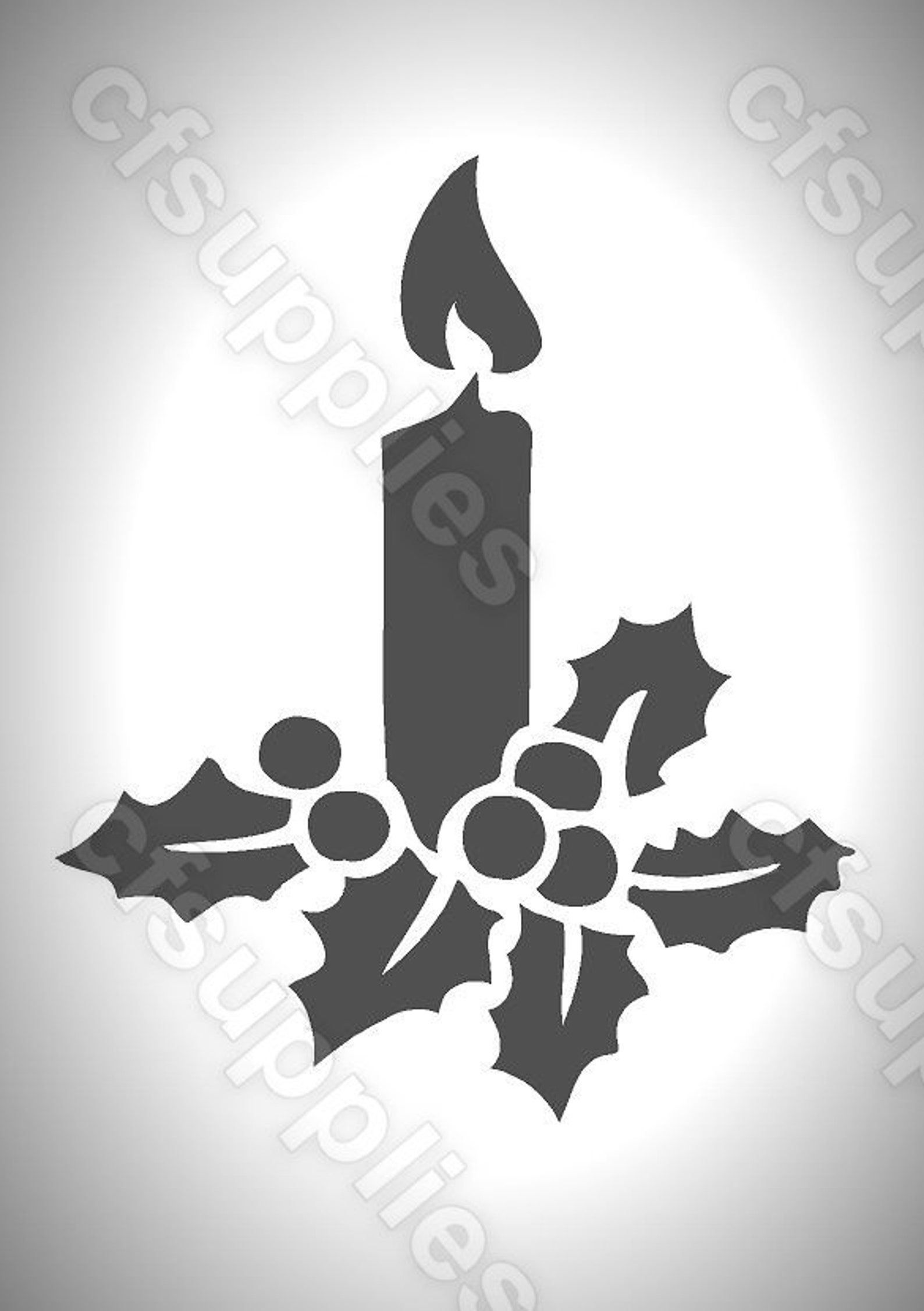 Mylar Stencils Christmas Candle A3/A4/A5 sheet sizes Etsy