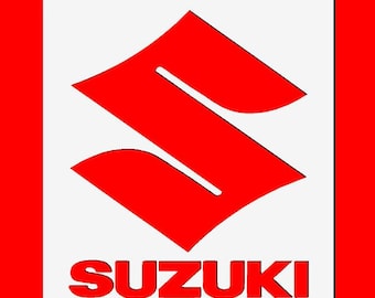 Suzuki Motor Bike Stencil: Reusable Mylar, DIY Craft (A3/A4/A5)