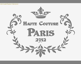 Shabby Chic  French Vintage Stencils in A3/A4/A5 sheet sizes (#78) 190 microncraft Art Painting Airbrush Decor Painting Airbrush Decor